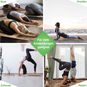 BACKLAxx® Kork Yoga Matte Naturkautschuk
